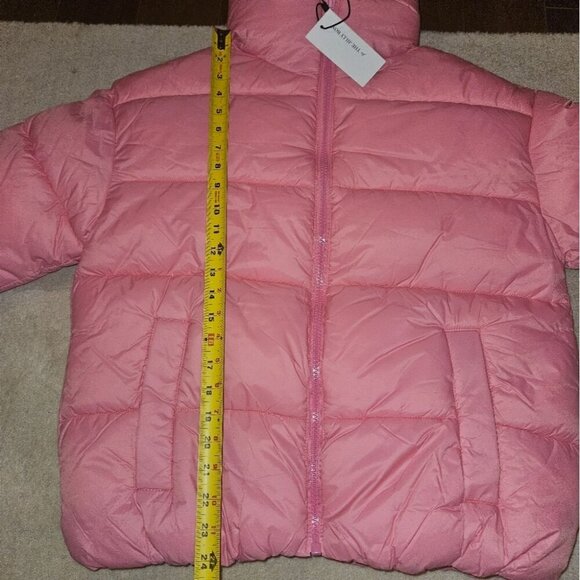 New With Tags - Noize Avalon Pink Puffer Jacket  (vegan) - Picture 8 of 8